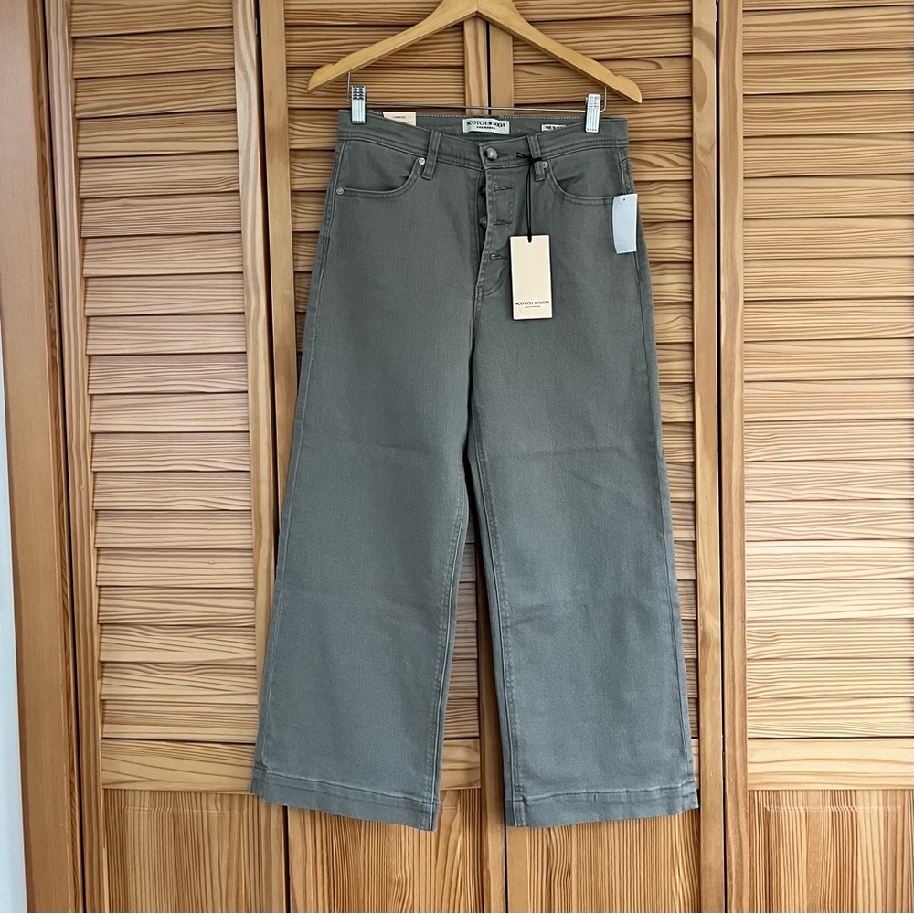 NWT Scotch & Soda Wide-Leg Crop - Button Fly